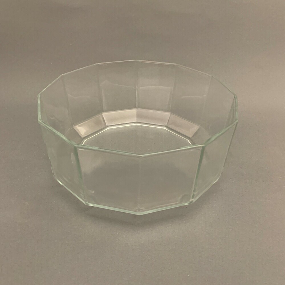 Arcoroc Vegetable Serving Bowl Clear Glass 9" across x 4" High
